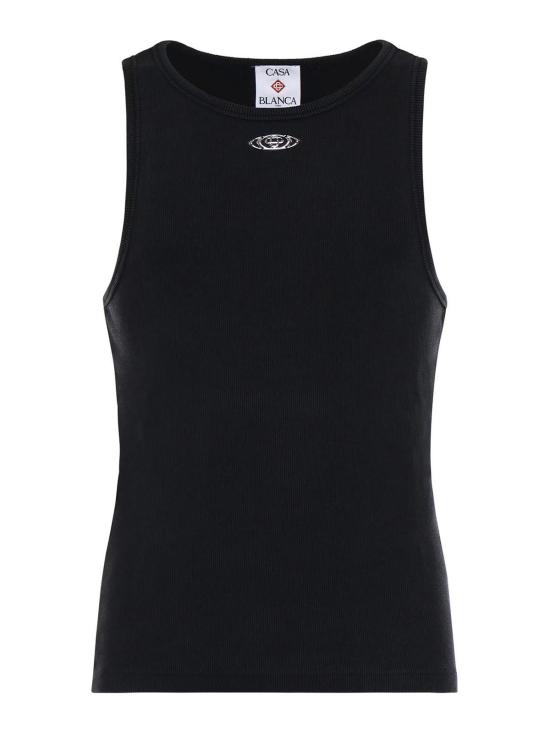 26SS 카사블랑카 민소매 티셔츠 MSP26JTS05701 Black