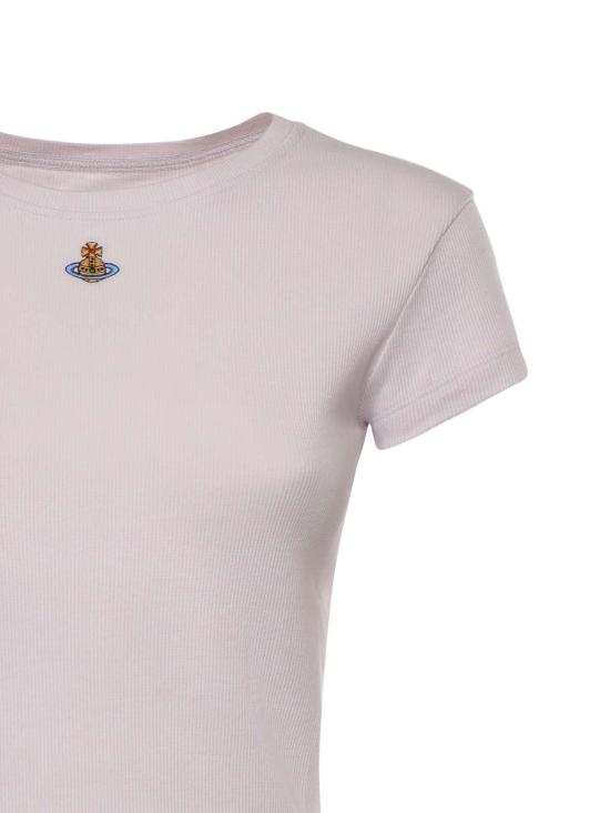 26SS 비비안웨스트우드 베이비 페루 티셔츠 1G010019J009CJ402 Fuchsia - VIVIENNE WESTWOOD