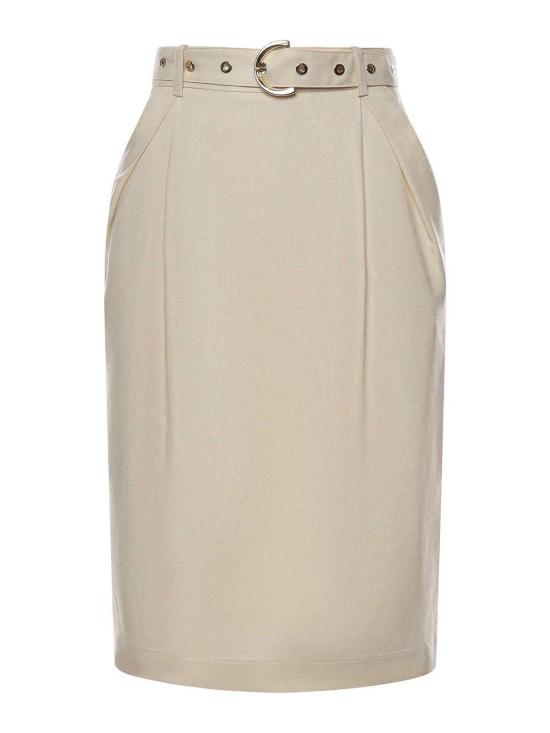 26SS 핑코 미디 스커트 106449A2W6C00 White