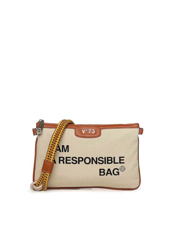 26SS 브이73 클러치/파우치 73BS9N004RESPONSIBLEOFFWHITECUOIO Beige