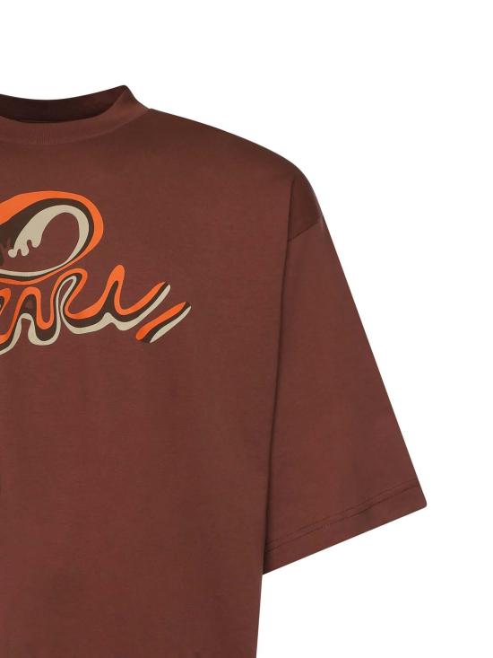 26SS 마르니 반팔 티셔츠 HUMU02230PUSCY76L1M37 Brown - MARNI