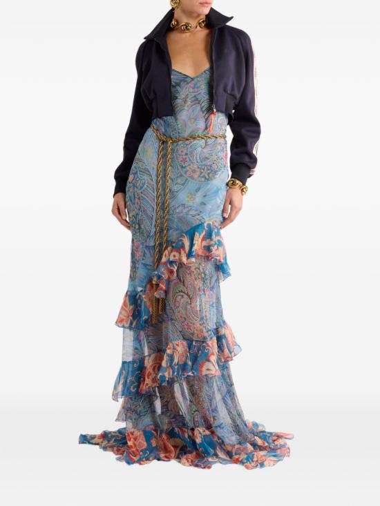 26SS 에트로 롱 원피스 WRHA0624 99SA1Q7X0887 Clear Blue - ETRO