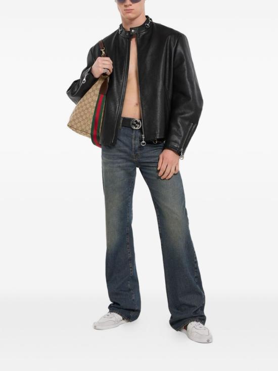 26SS 구찌 가죽 자켓 864931 XNBCJ1000 Black - GUCCI