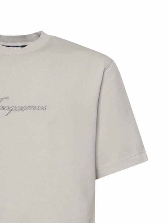 26SS 자크뮈스 반팔 티셔츠 TSM00631AJ00045150 Beige - JACQUEMUS