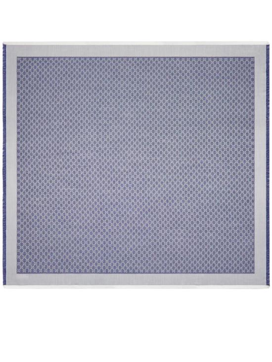 26SS 구찌 머플러/스카프 8555393GA489068 WHITE BLUE DOM