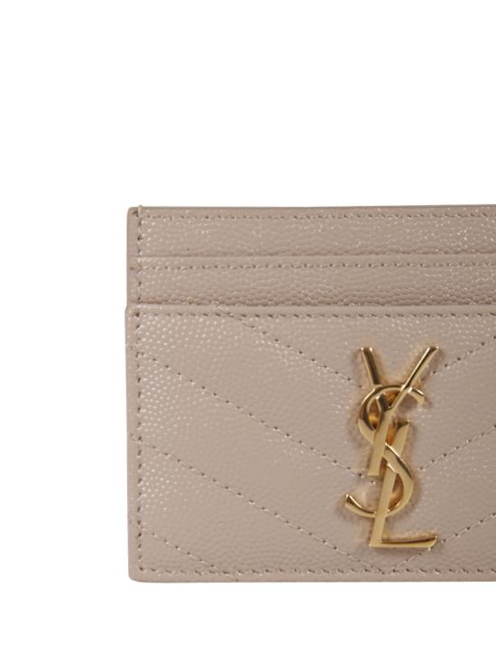 26SS 생로랑 카산드라 마틀라세 카드 케이스 423291 BOW01 2721 DARK BEIGE - SAINT LAURENT
