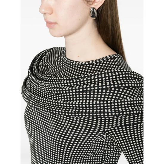 26SS 와타나베 준야 블라우스 JQ T023 BKOWH BLACK WHITE - JUNYA WATANABE