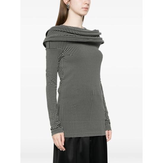 26SS 와타나베 준야 블라우스 JQ T023 BKOWH BLACK WHITE - JUNYA WATANABE