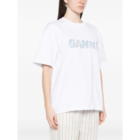 26SS 가니 탑 A1050188 151 WHITE BLUE - GANNI