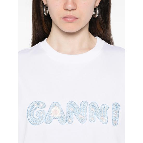 26SS 가니 탑 A1050188 151 WHITE BLUE - GANNI