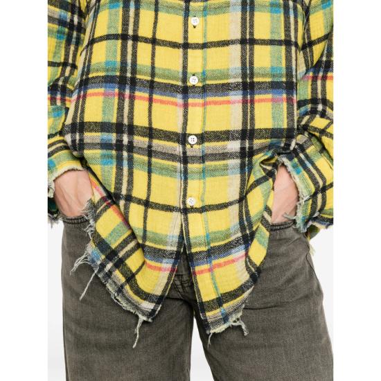 26SS 알13 셔츠 R13WR075 R795B YELLO YELLOW BLACK - R13