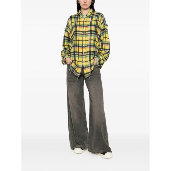 26SS 알13 셔츠 R13WR075 R795B YELLO YELLOW BLACK - R13