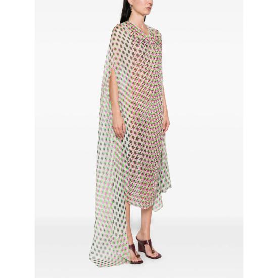 26SS 드리스 반 노튼 미디 원피스 3094 011011 005 WHITE - DRIES VAN NOTEN