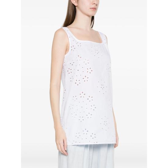 26SS 에르노 민소매 티셔츠 13322RIC BL000055D 1000 WHITE - HERNO