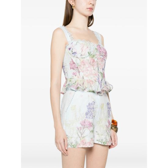 26SS 차로루이즈 민소매 티셔츠 266101 BLUE BLUE PINK - CHARORUIZ