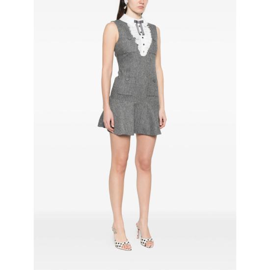 26SS 셀프 포트레이트 숏 원피스 SS26 154S GR GREY - SELF PORTRAIT