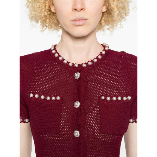 26SS 셀프 포트레이트 롱 원피스 SS26 048MA BU BURGU RED - SELF PORTRAIT