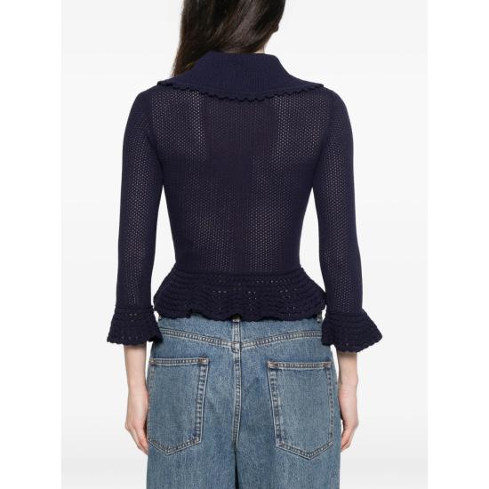 26SS 셀프 포트레이트 가디건 SS26 048C N NAVY BLUE - SELF PORTRAIT