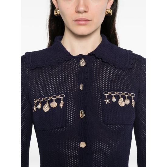 26SS 셀프 포트레이트 가디건 SS26 048C N NAVY BLUE - SELF PORTRAIT