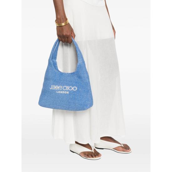 26SS 지미추 숄더백 BEACH DMND HOBO M JYN OCBLU BLUE - JIMMY CHOO