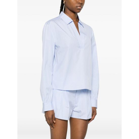 26SS 프레임 블라우스 WS26WBL004 VBML BLUE WHITE - FRAME