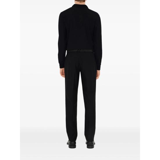 25FW 버버리 폴로 티셔츠 8098800 EDDIE EKD A1189 BLACK - BURBERRY