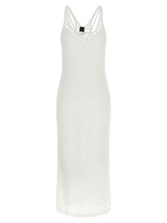 26SS 핑코 롱 원피스 106477A36HZI6 White