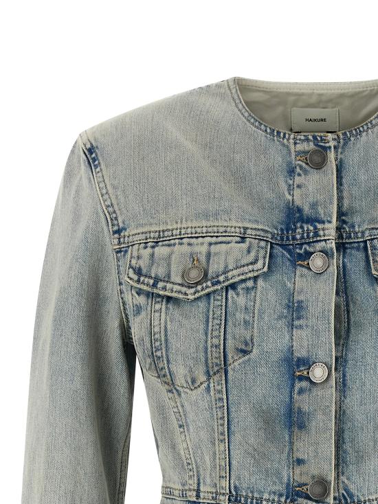 26SS 하이쿠레 데님 자켓 HEW09117DF203L0936L0936 Light Blue - HAIKURE