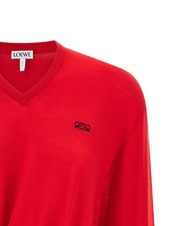 26SS 로에베 가디건 S540Y14KHD7100 Red - LOEWE