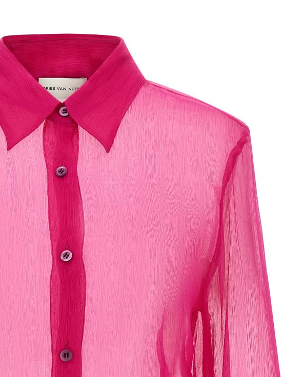 26SS 드리스 반 노튼 블라우스 2610107663040304 Fuchsia - DRIES VAN NOTEN