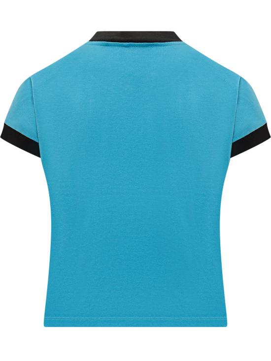 26SS 베르사체 반팔 티셔츠 10236971A17894 2VN90 AZURE BLUE NERO - VERSACE