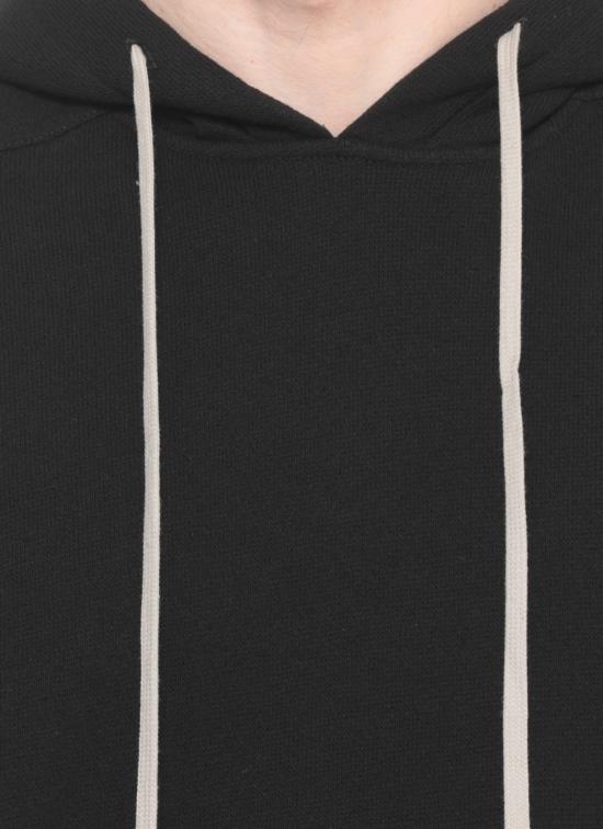 26SS 릭 오웬스 후드 티셔츠 RU01F2153 JNT09 Black - RICK OWENS