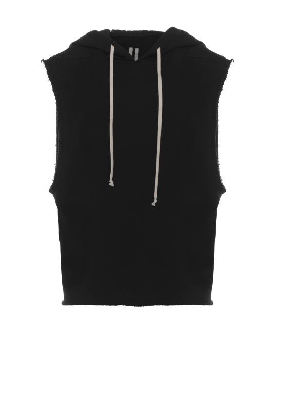 26SS 릭 오웬스 후드 티셔츠 RU01F2153 JNT09 Black