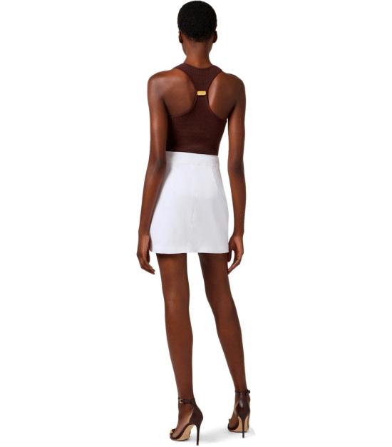 26SS 엘리자베타프랜치 민소매 티셔츠 TK75B61E2 644 40 Brown - ELISABETTA FRANCHI