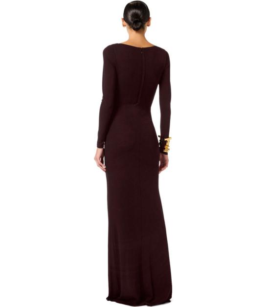 26SS 엘리자베타프랜치 롱 원피스 ABR1461E2 EV9 40 Brown - ELISABETTA FRANCHI