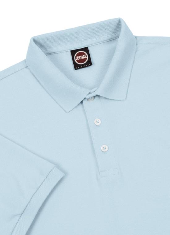 26SS 콜마르 폴로 티셔츠 7646 4SH 639 AZZURRO CLEAR BLUE - COLMAR