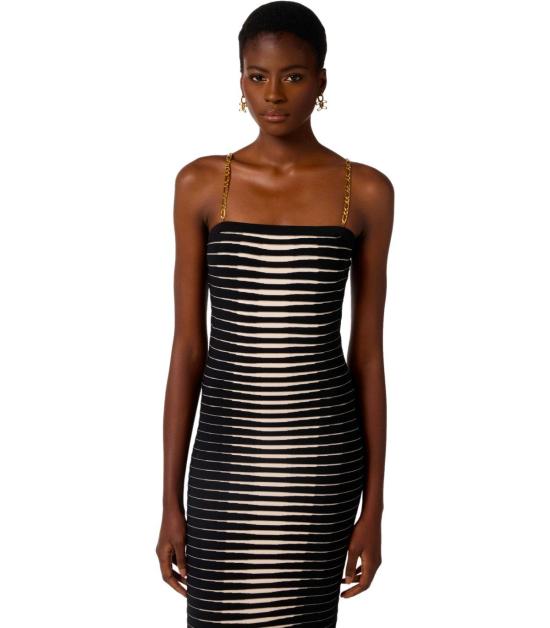 26SS 엘리자베타프랜치 숏 원피스 AM99S61E2 685 40 Black - ELISABETTA FRANCHI