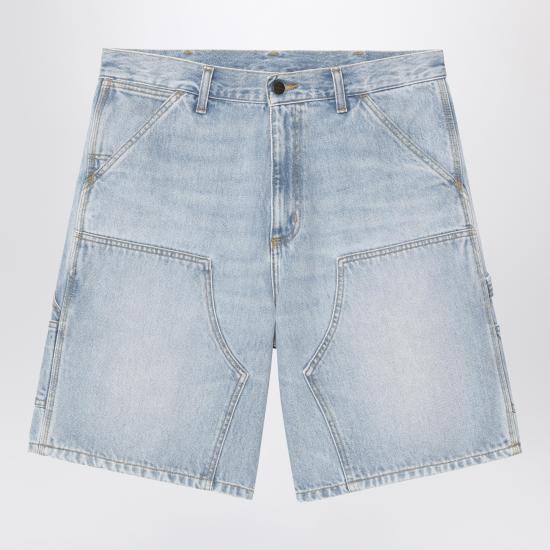 26SS 칼하트 WIP 더블 니 쇼츠 I034867DE Light blue