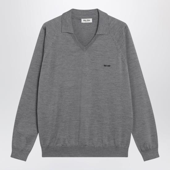 26SS 미우미우 스웨터 MML05JOOO16WJ Grey