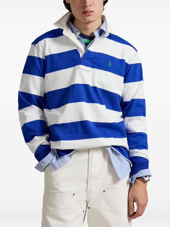 26SS 폴로 랄프로렌 아이코닉 럭비 셔츠 710 717116 500 Blue - POLO RALPH LAUREN