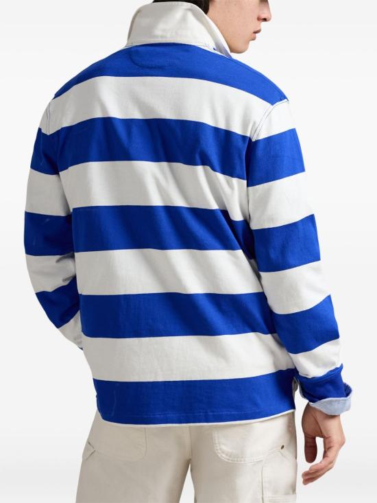 26SS 폴로 랄프로렌 아이코닉 럭비 셔츠 710 717116 500 Blue - POLO RALPH LAUREN