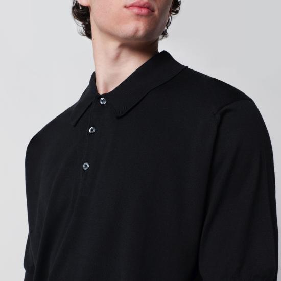 26SS 존스메들리 폴로 티셔츠 ISISCO Black - JOHN SMEDLEY