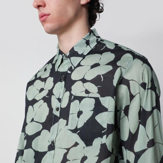 26SS 드리스 반 노튼 긴팔 셔츠 207023069 Green - DRIES VAN NOTEN