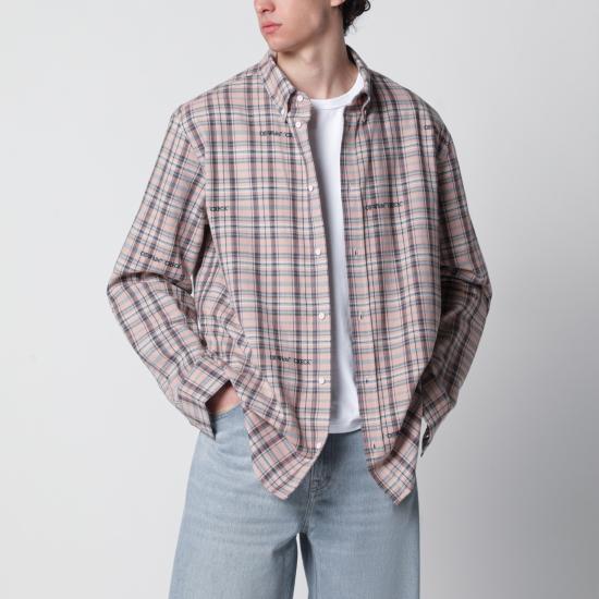 26SS 오프화이트 긴팔 셔츠 OMGE04MS26FAB001 Purple