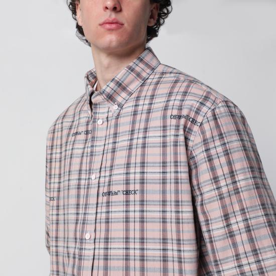 26SS 오프화이트 셔츠 OMGE04MS26FAB001 Purple - OFF WHITE