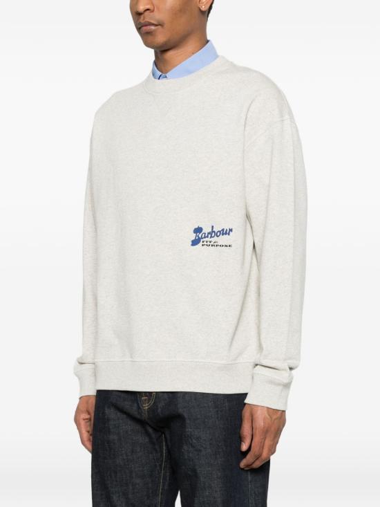 26SS 바버 긴팔 티셔츠 MOL0740 BE54 White - BARBOUR