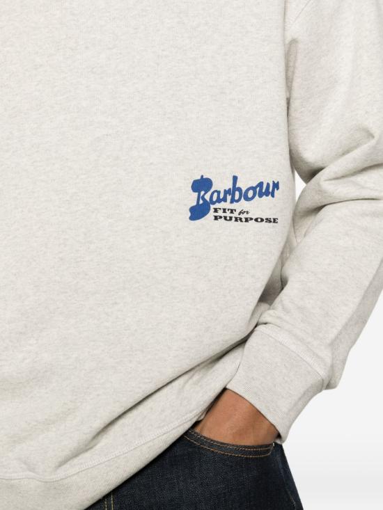 26SS 바버 긴팔 티셔츠 MOL0740 BE54 White - BARBOUR