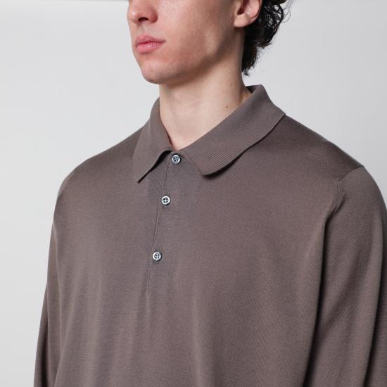 26SS 존스메들리 폴로 티셔츠 FINCHLEYCO Beige - JOHN SMEDLEY