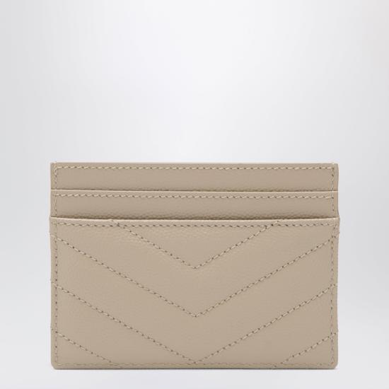 26SS 생로랑 카산드라 마틀라세 카드 케이스 423291BOW01 Beige - SAINT LAURENT