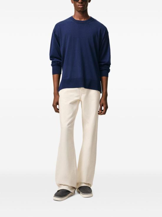 26SS 아미 스웨터 UKS856 KN0066A021 Blue - AMI